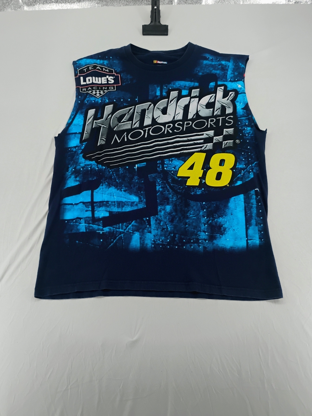 Nascar Hendrick Motorsports Navy Blue Graphic Tank with Yellow 48